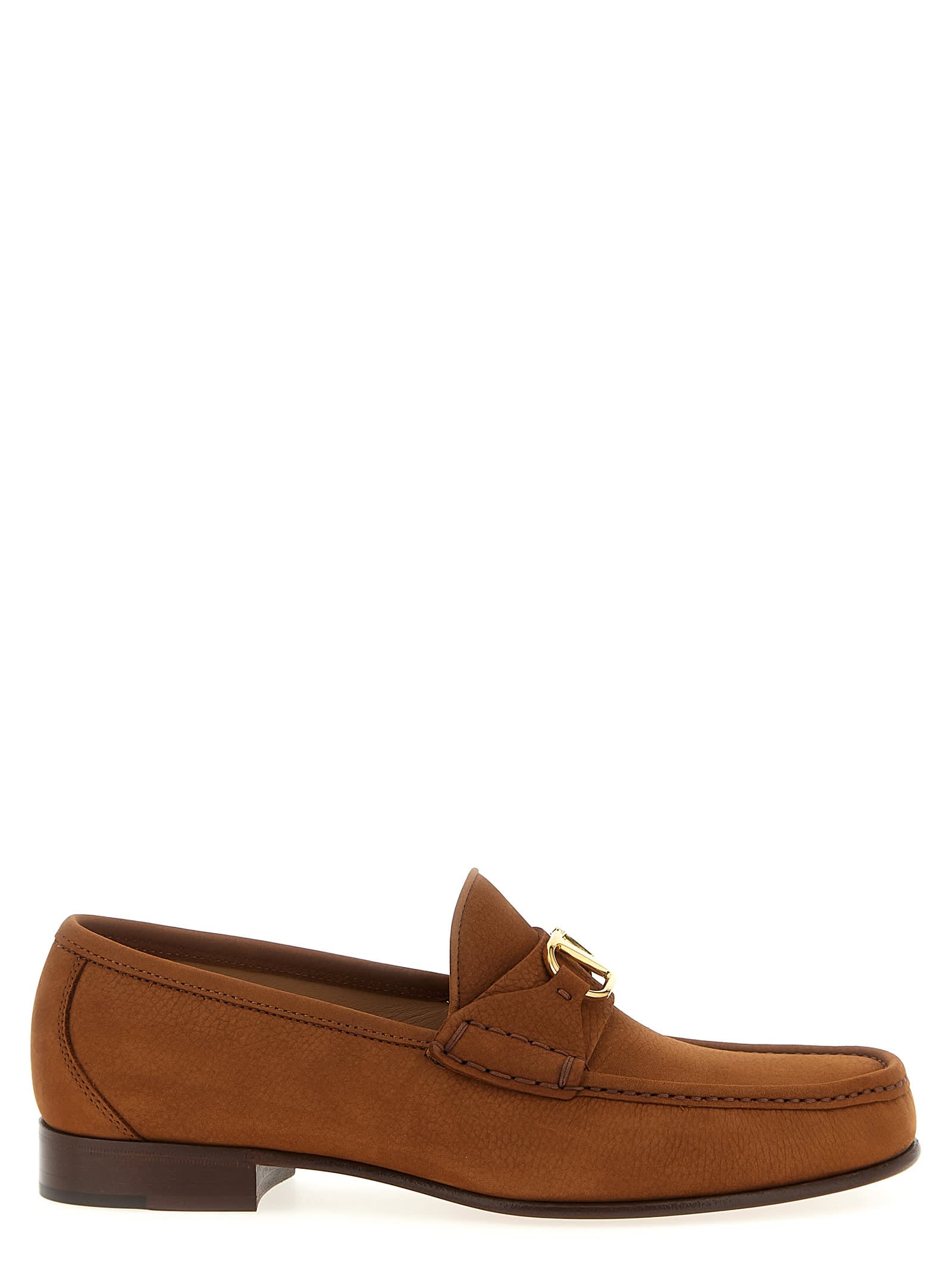 Valentino Garavani Men Vlogo Signature Leather Loafers