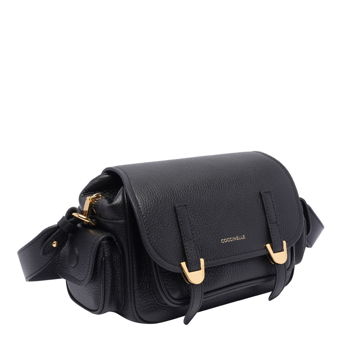 Shop Coccinelle Campus Small Crossbody Bag In Black