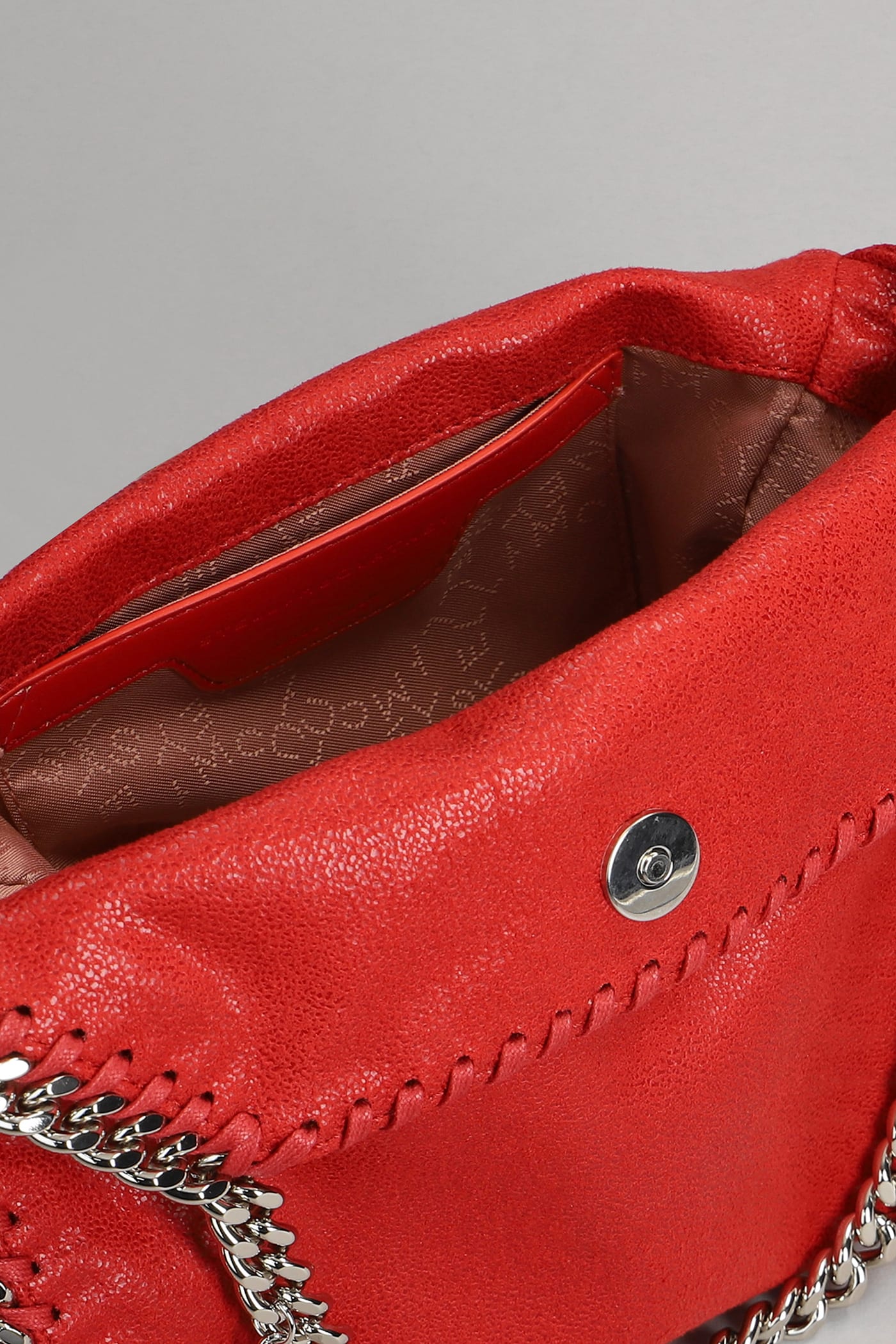 Shop Stella Mccartney Shoulder Bag In Red Polyester