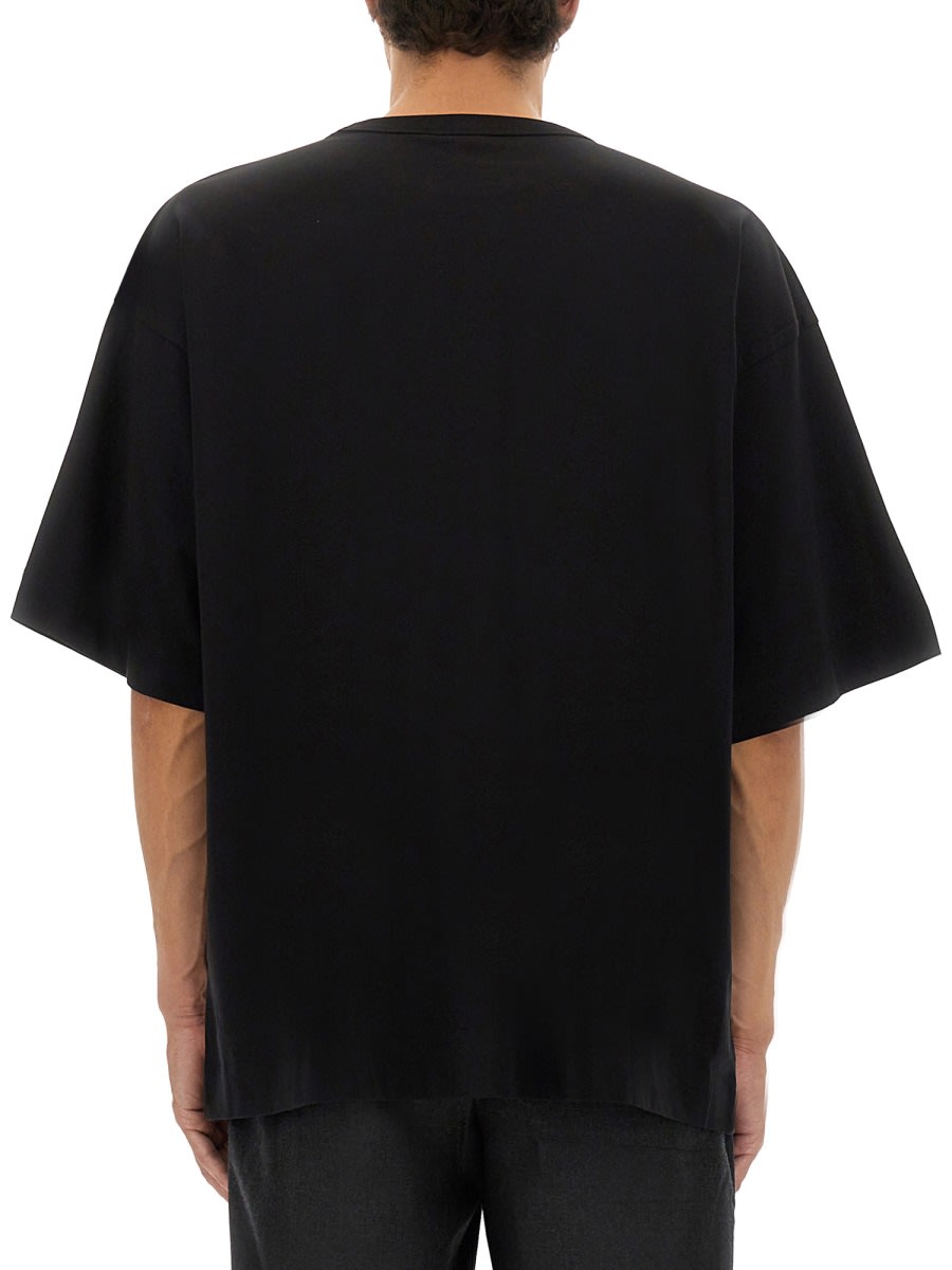 Dries Van Noten Casual Cotton T-shirt Short Sleeves In Black