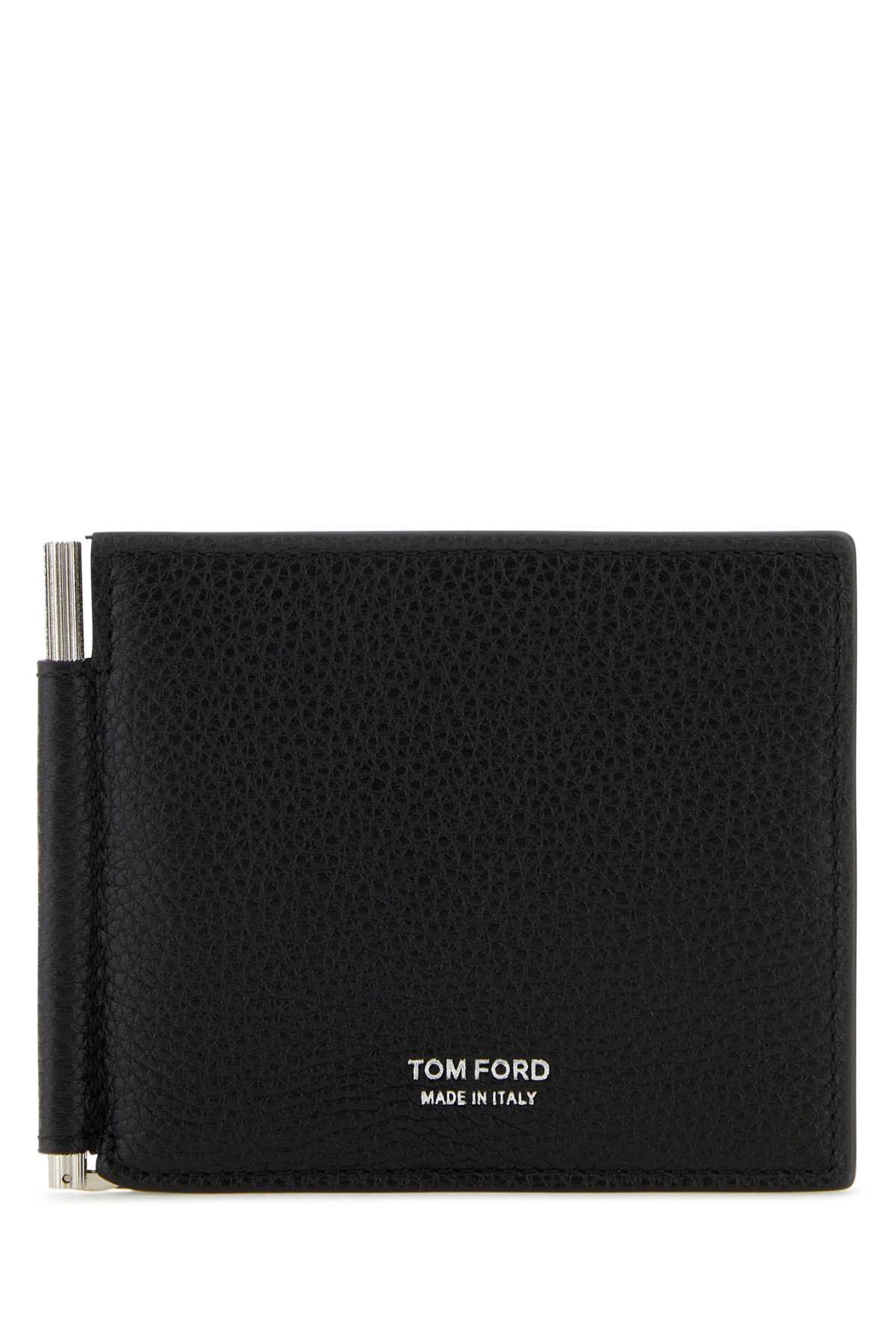 Black Leather Card Holder