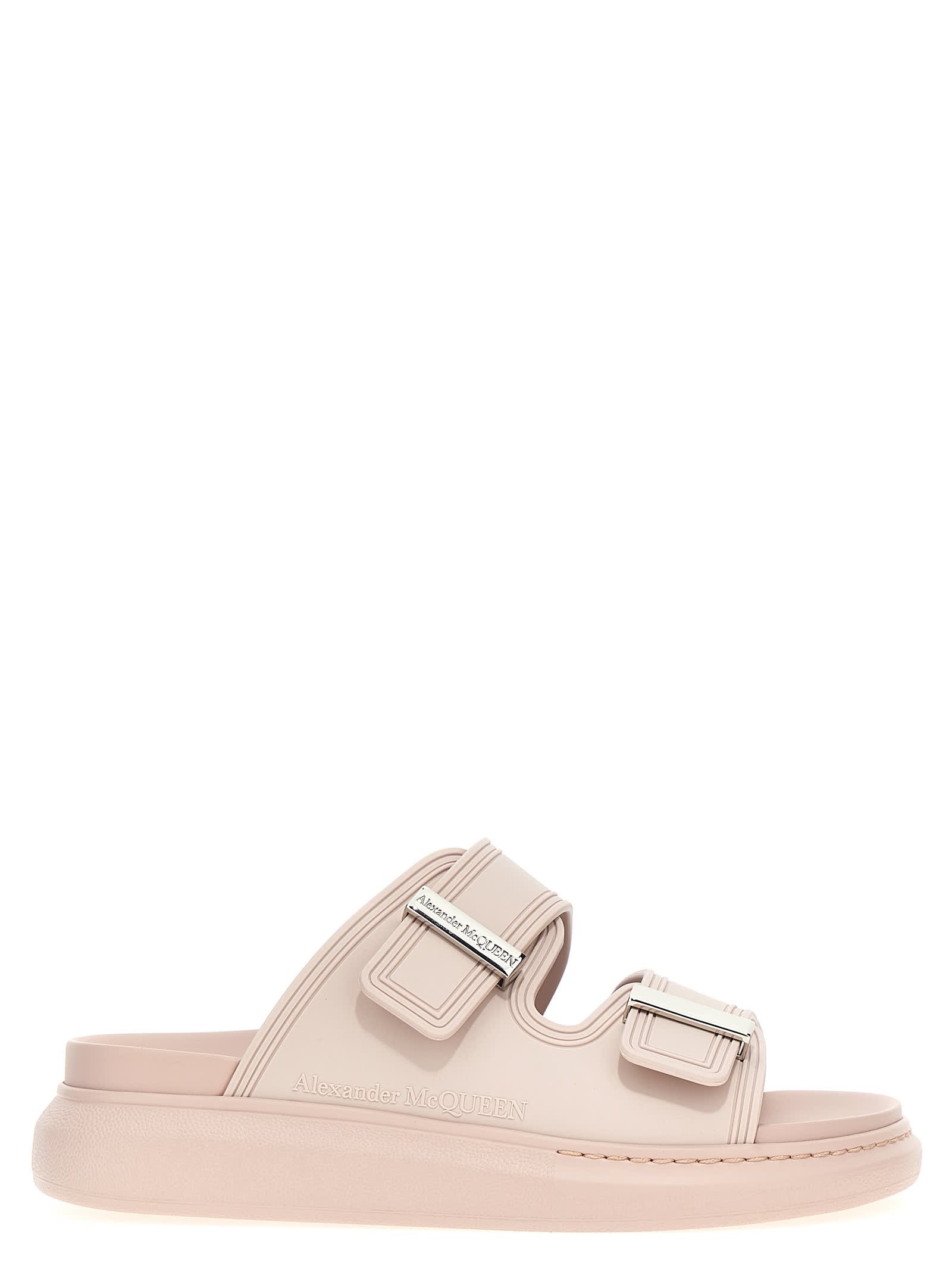 Alexander Mcqueen Rubber Sandals In Pink