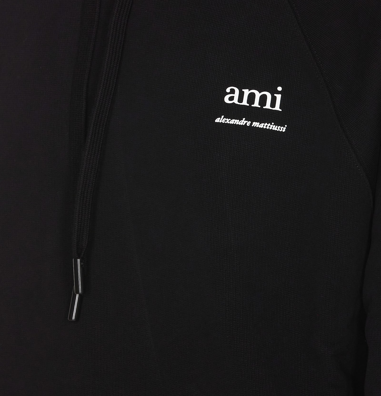 Shop Ami Alexandre Mattiussi Boxy Hoodie In Black