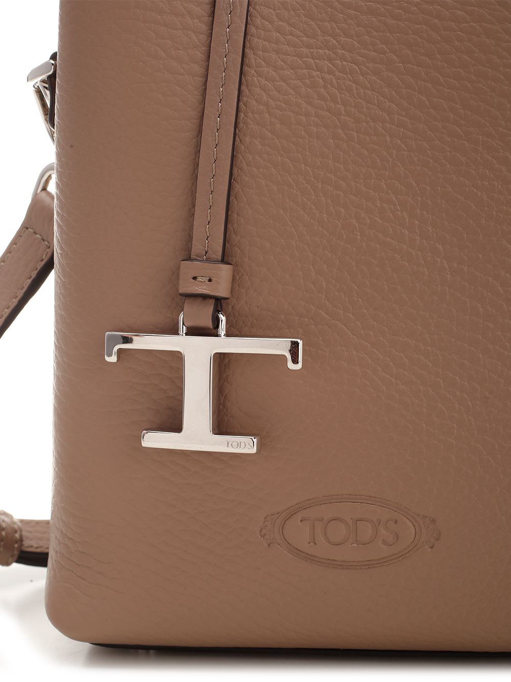 Shop Tod's T Timeless Handbag In Brown