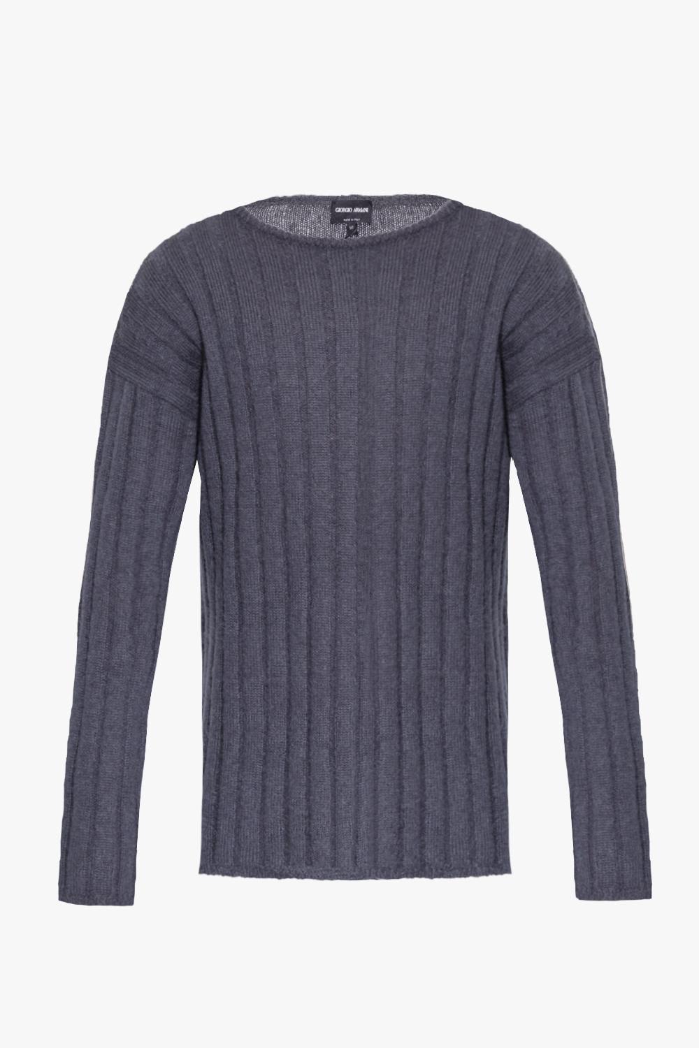 Shop Giorgio Armani Ribbed Sweater