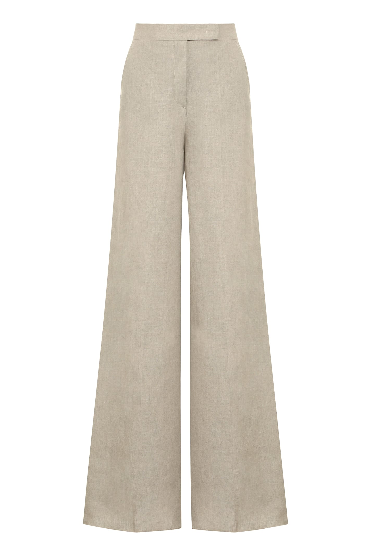 Max Mara Sequoia Linen Wide Leg Trousers
