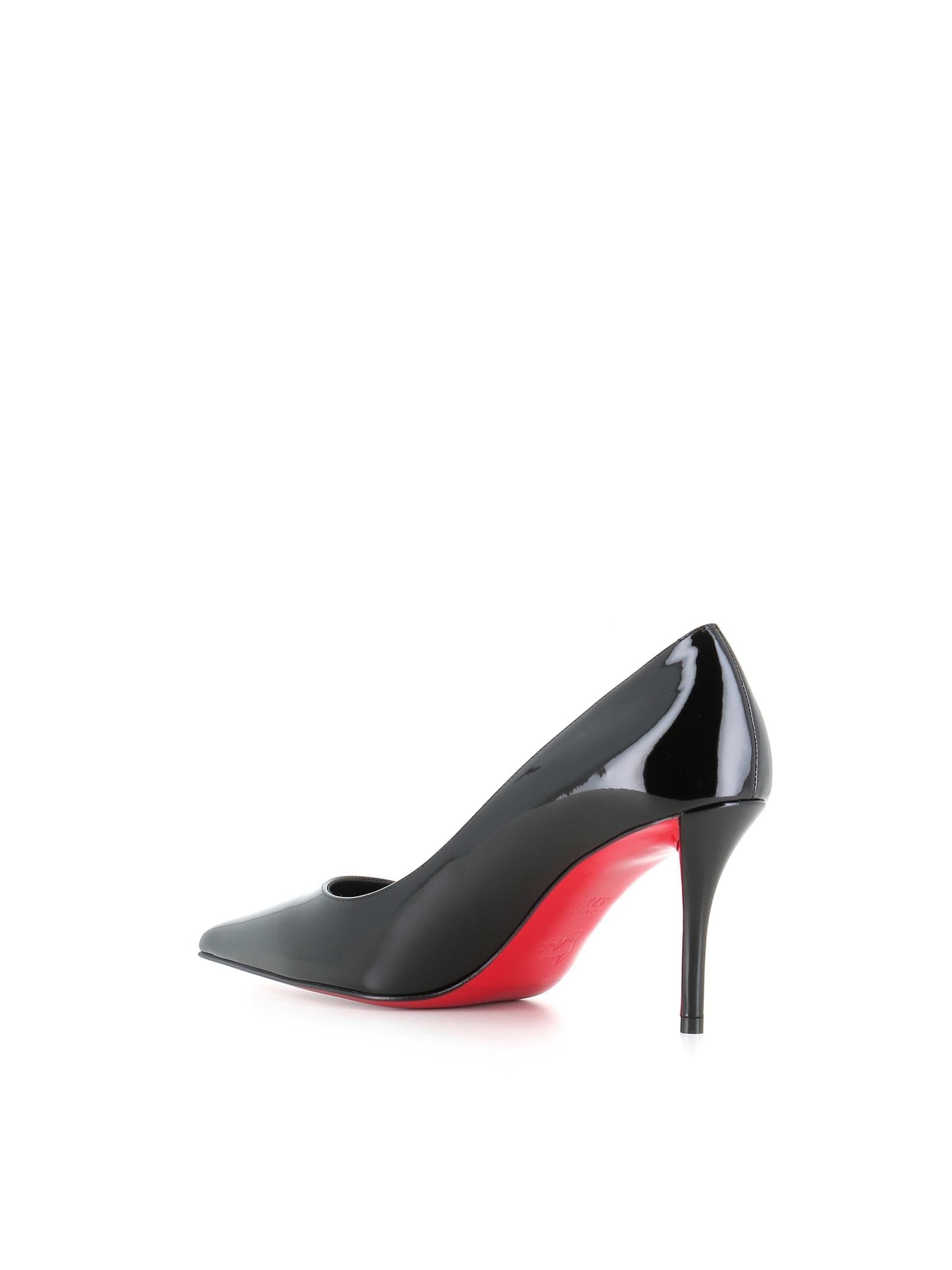 Christian Louboutin Miss Z 80 Patent Leather Pumps In Black
