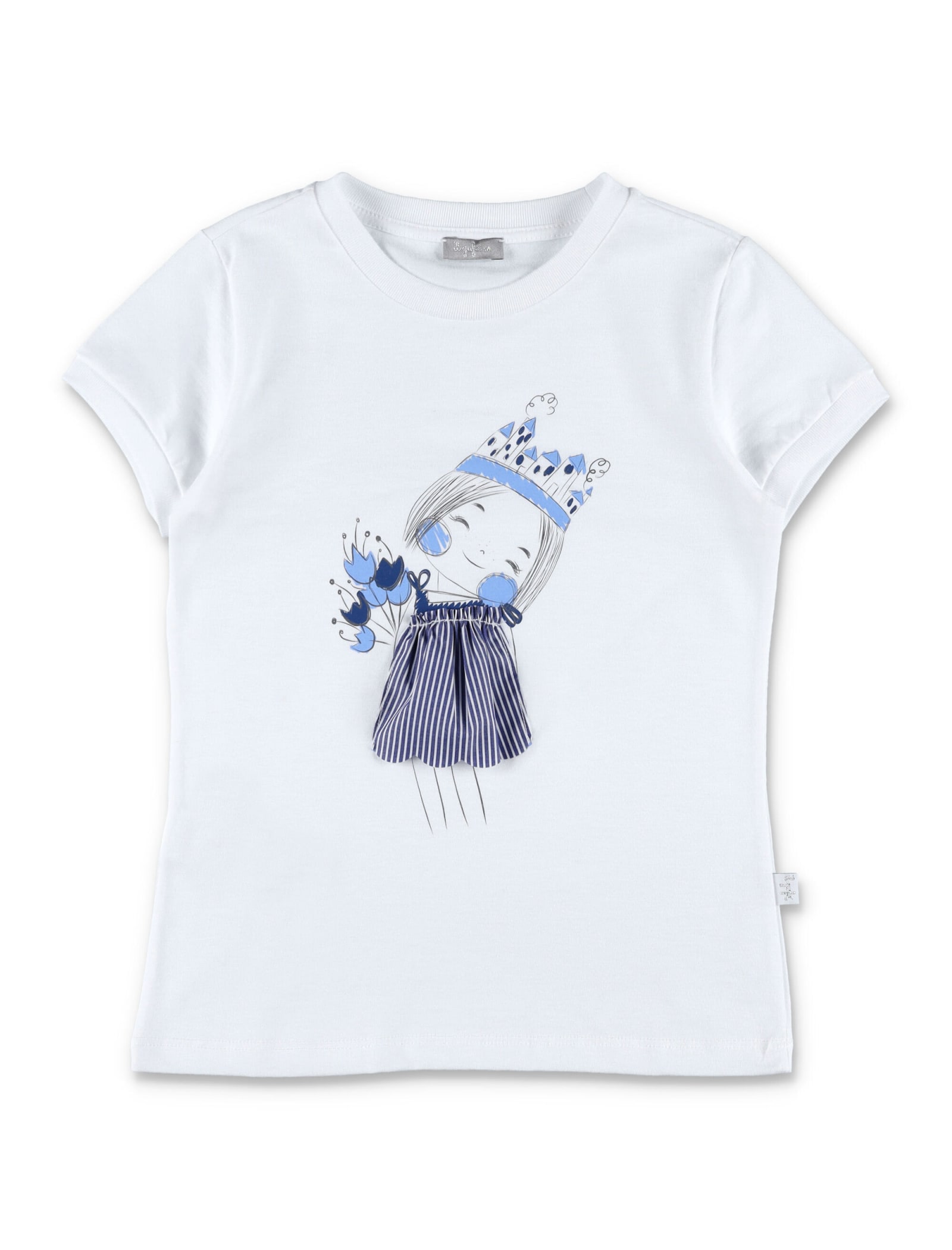 Il Gufo Little Girl Print T-shirt