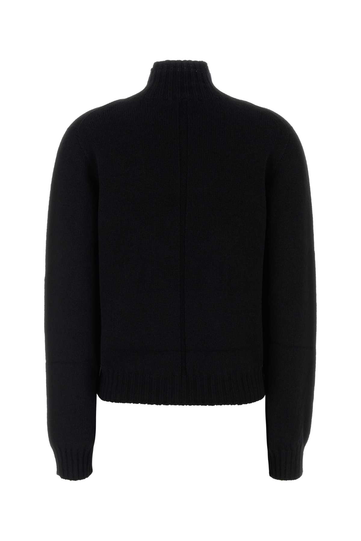 The Row Kensington Cashmere Sweater High Neck In Black