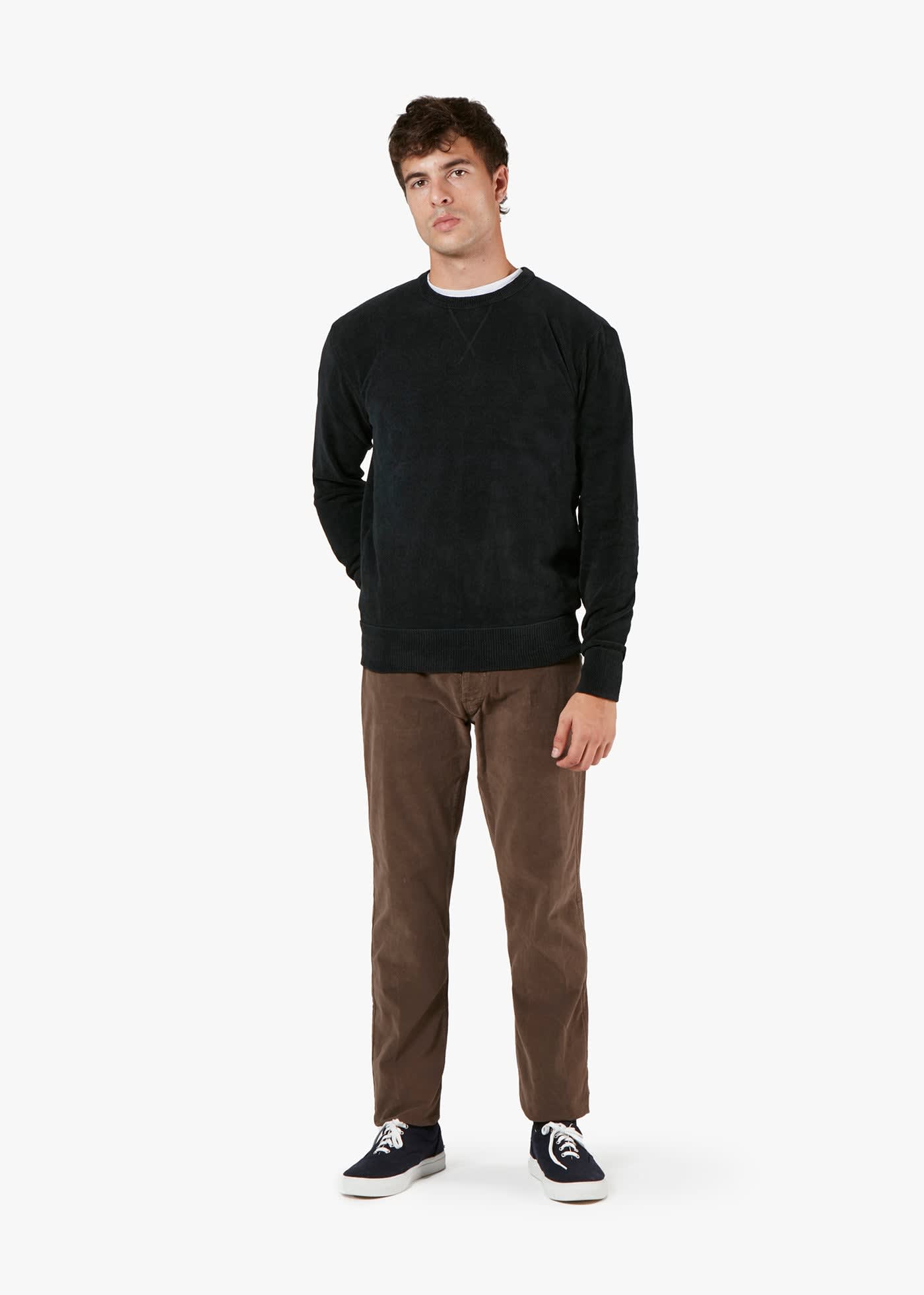 Doppiaa Aarmido Crew-neck Sweatshirt In Black