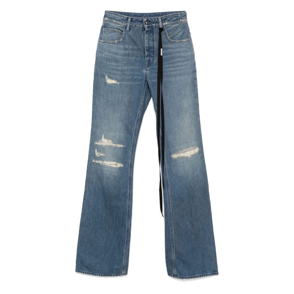 Ann Demeulemeester Jeans With Belt Loops In Blue