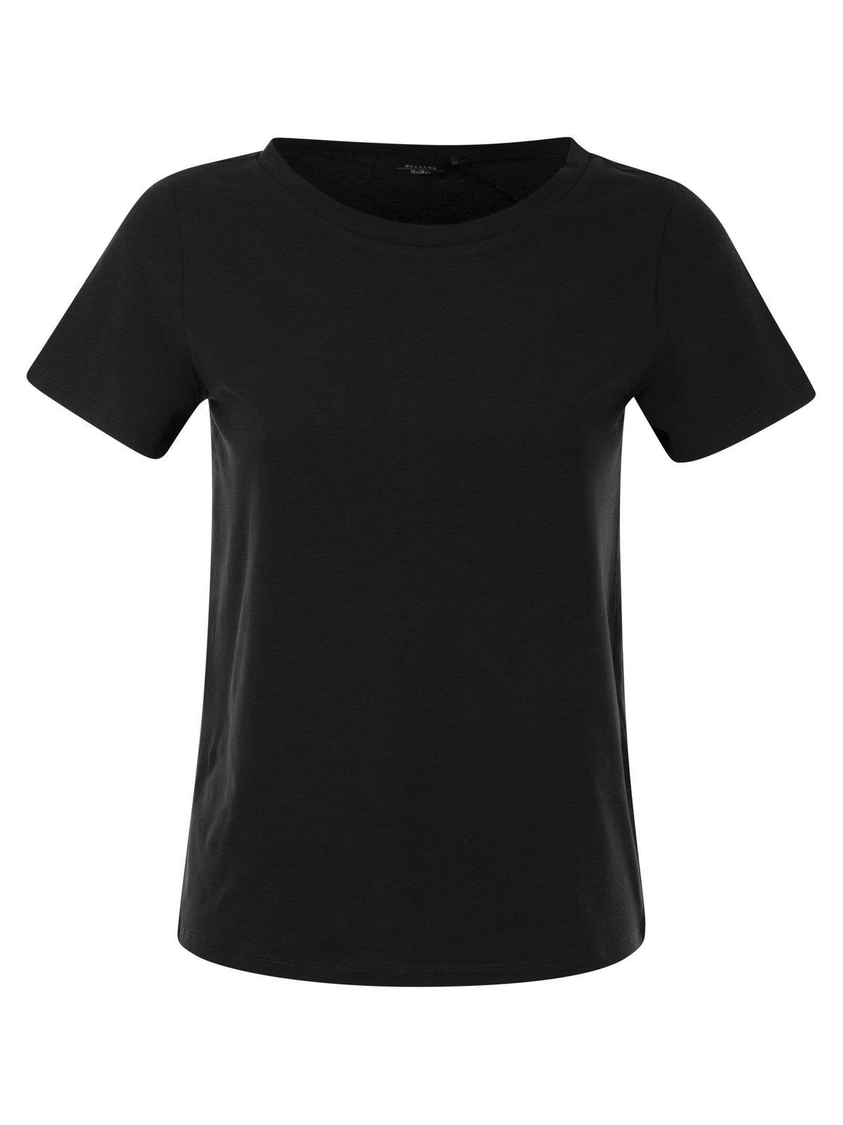 Shop Weekend Max Mara Multif Crewneck T-shirt In Black