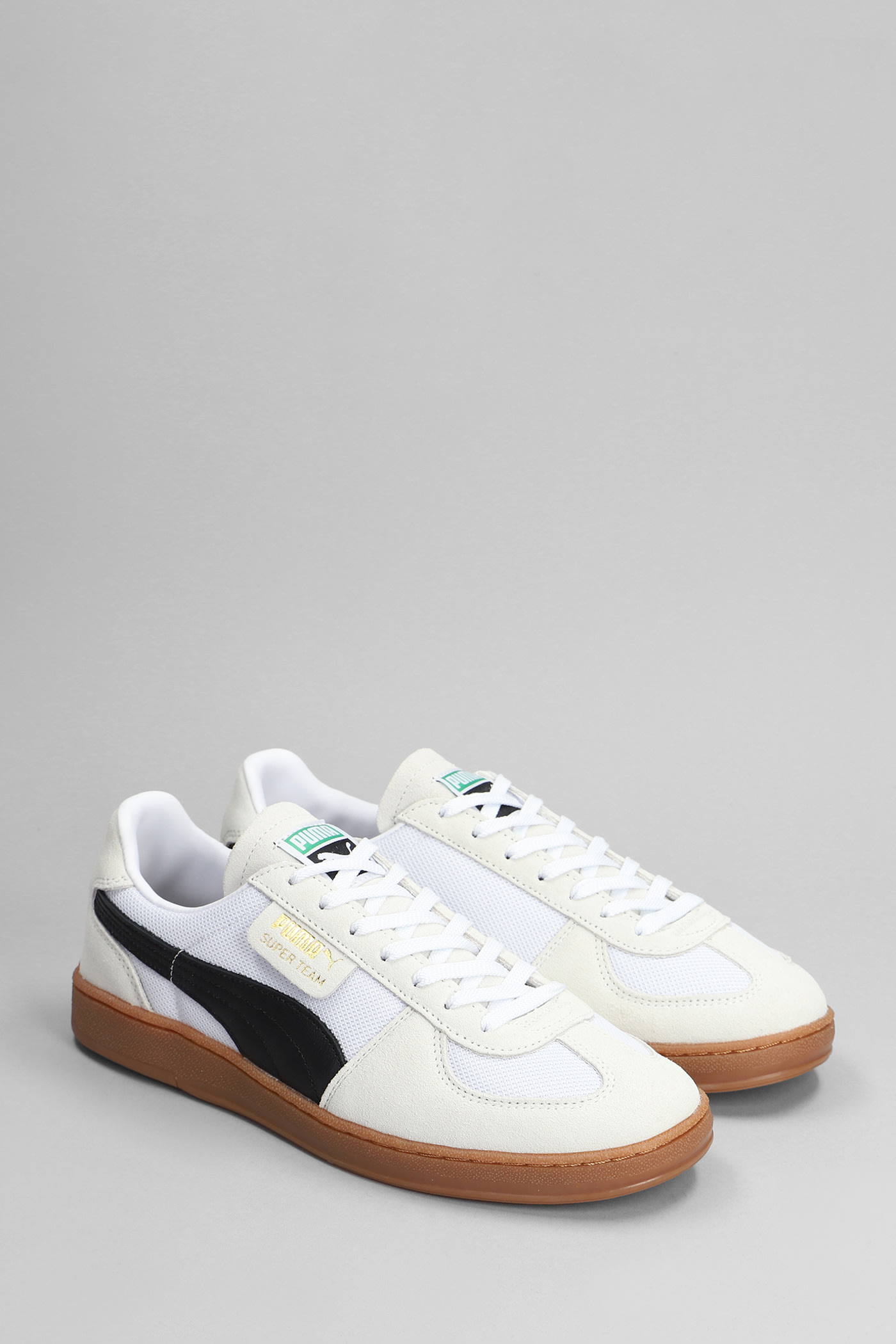 Puma Palermo Lth Man Sneakers White Size 9 Leather In White