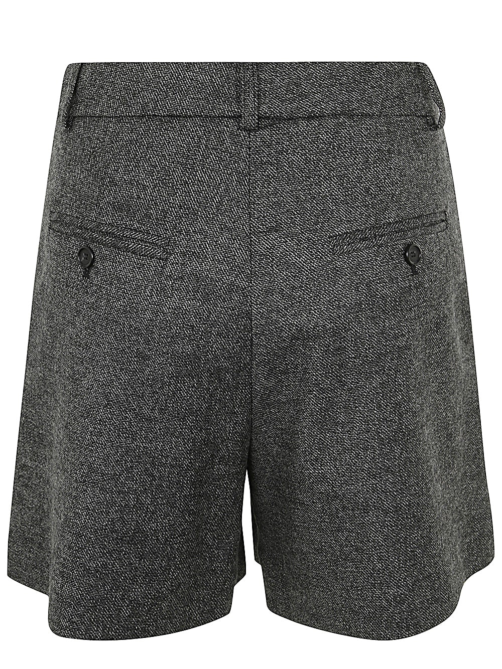 Shop Pinko Foglio Flannel Shorts In Black Grey