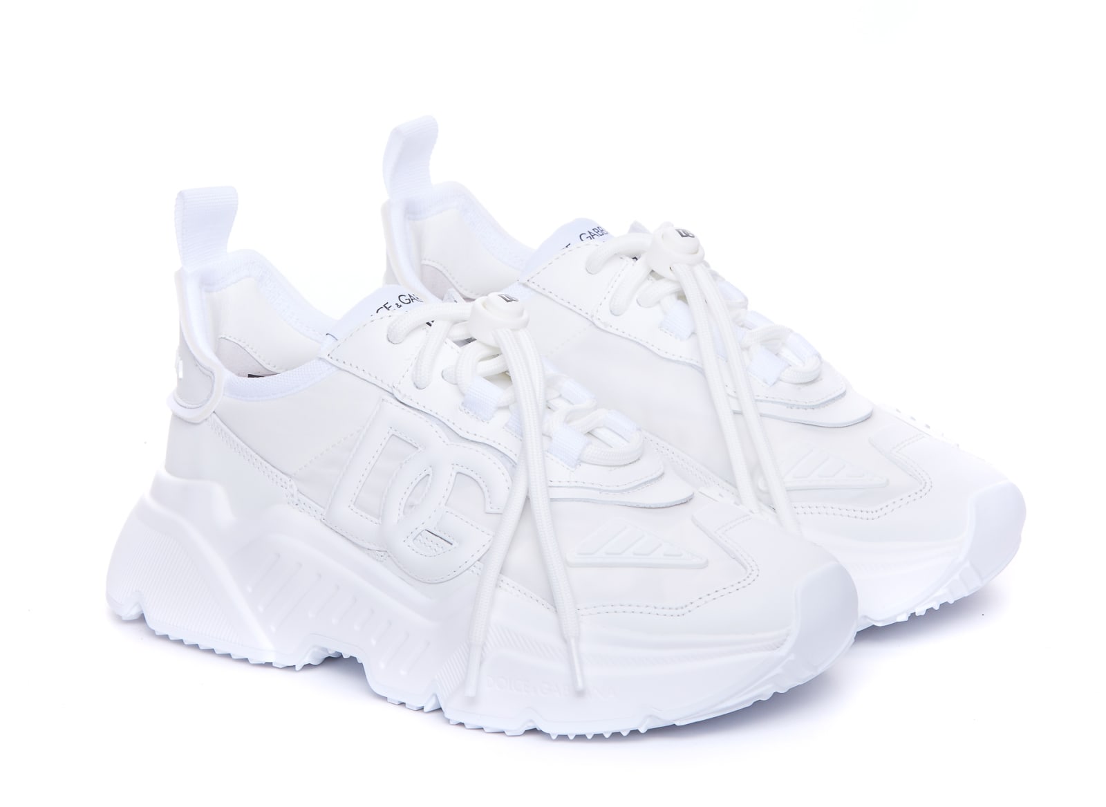 Shop Dolce & Gabbana Daymaster Sneakers In Bianco