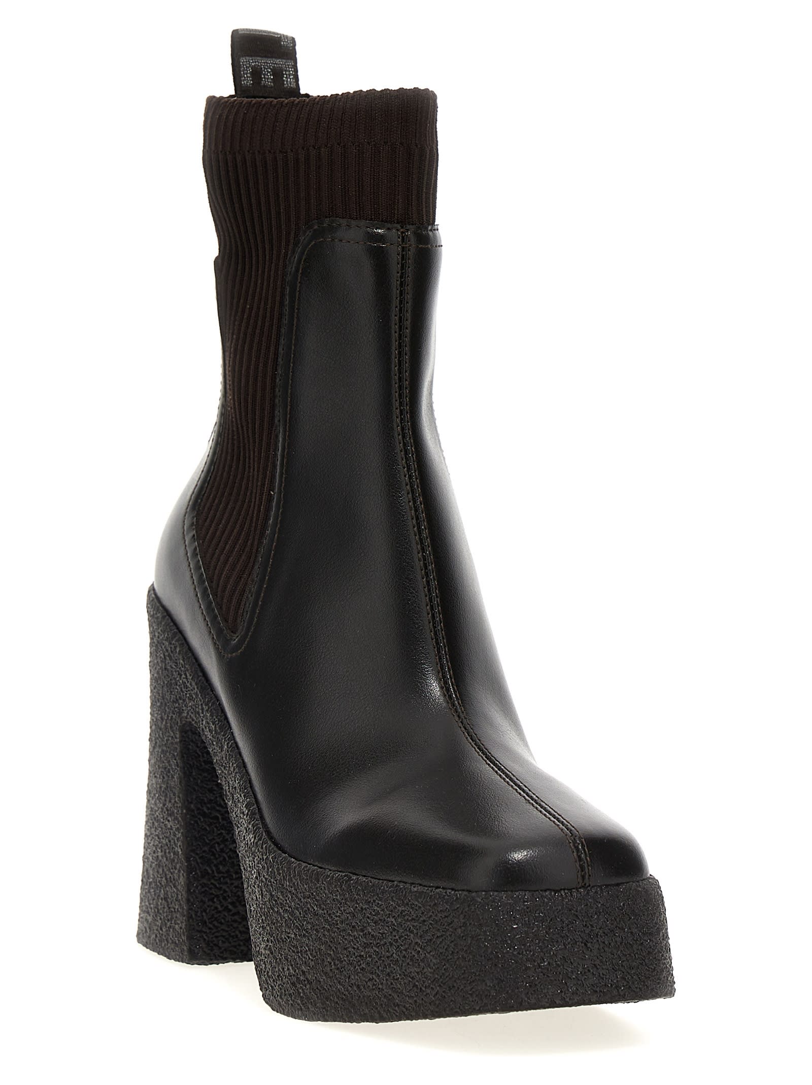 Shop Stella Mccartney Skyla Ankle Boots In Gray