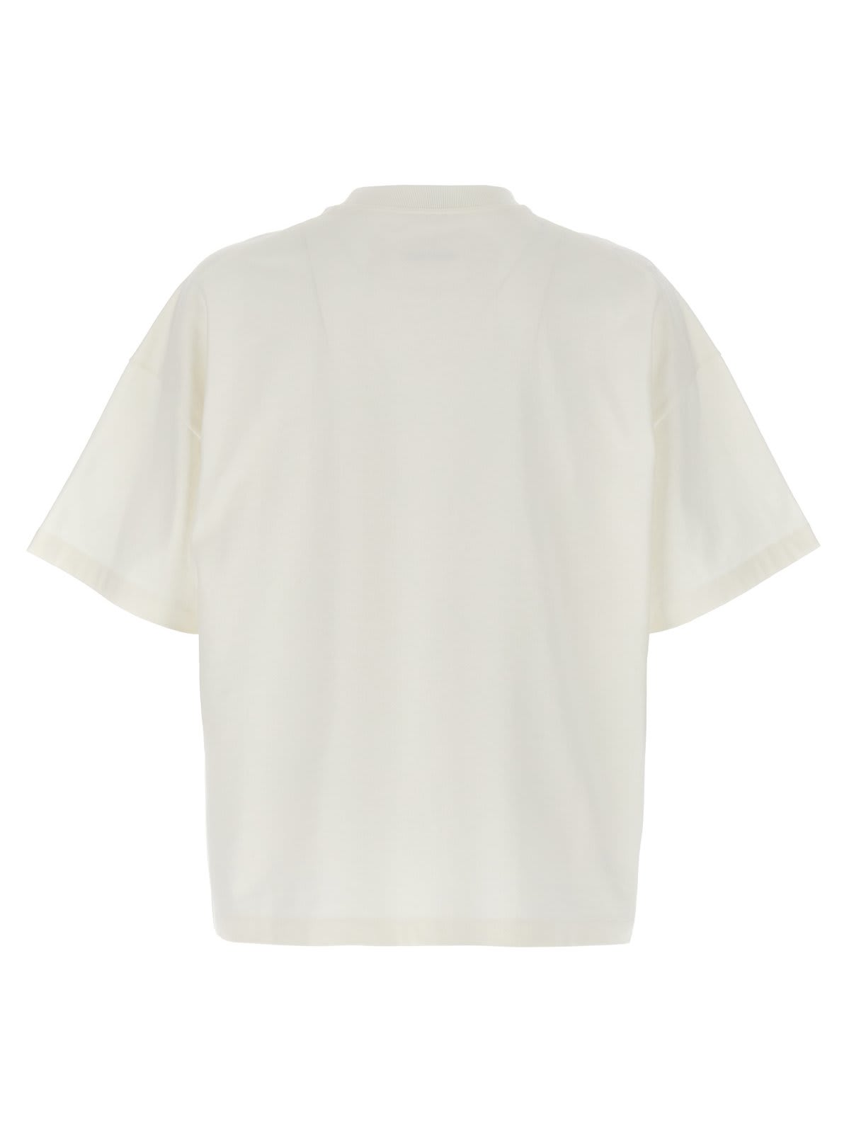 Shop Jil Sander Logo Printed Crewneck T-shirt