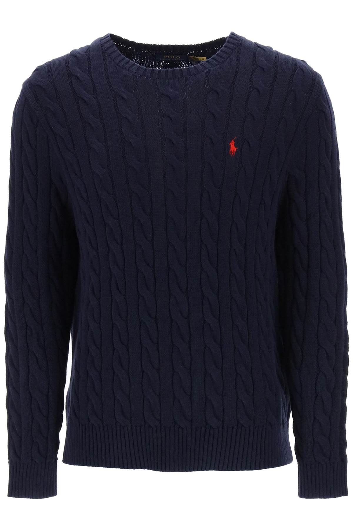 Shop Polo Ralph Lauren Cotton-knit Sweater In Hunter Navy (blue)