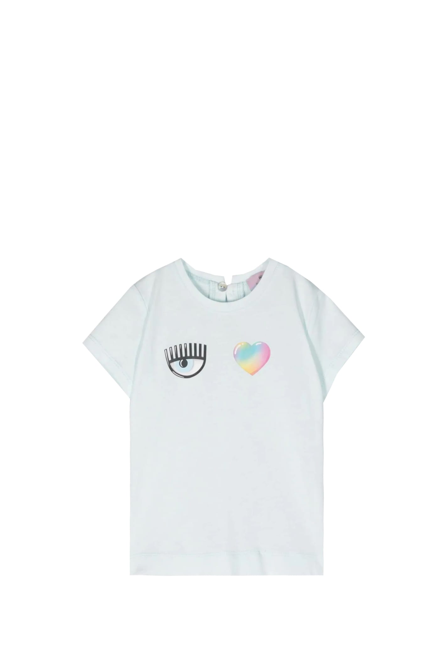 Chiara Ferragni Babies' Cotton T-shirt In White