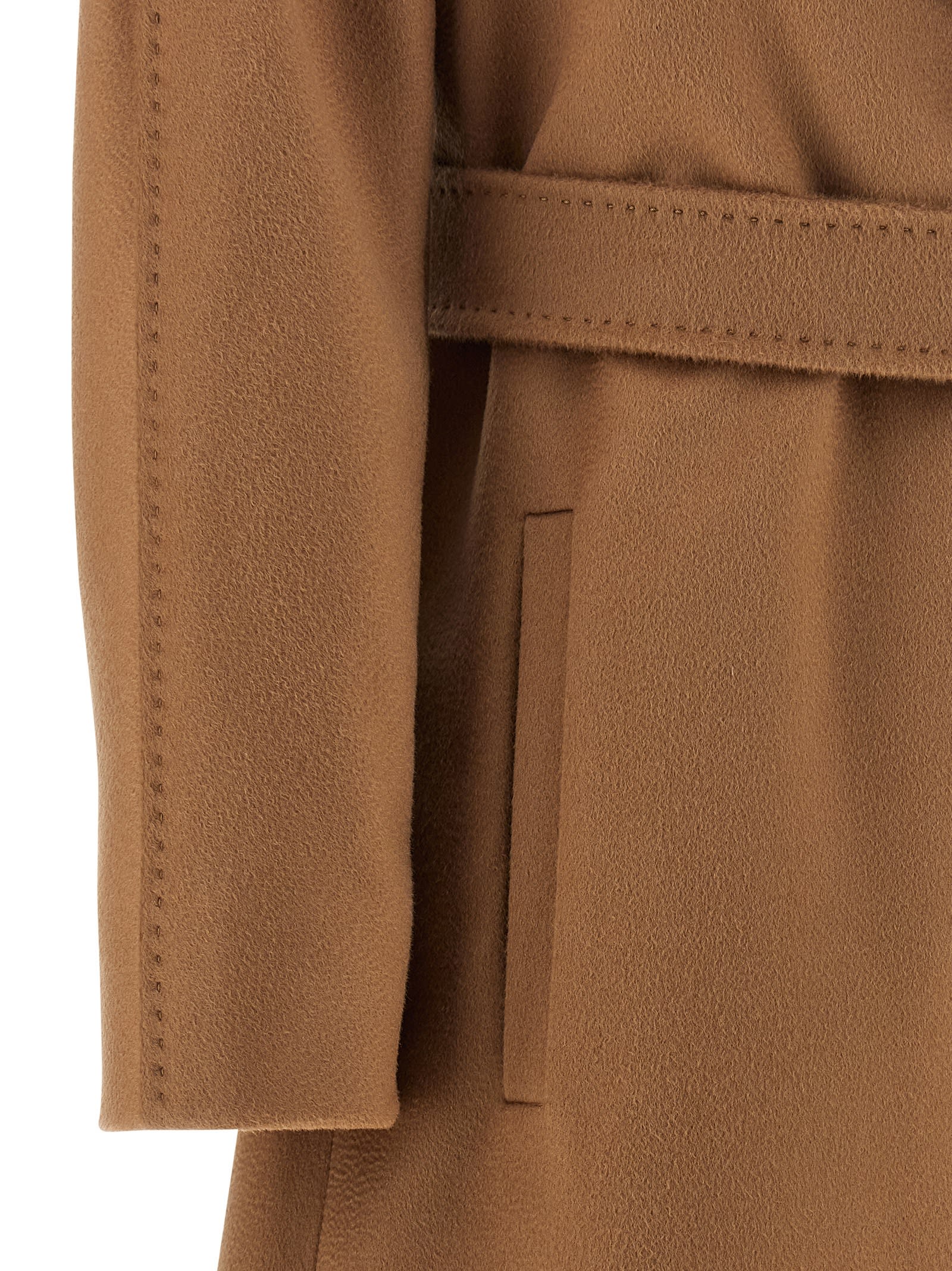 Max Mara Dravenna Coat In Brown