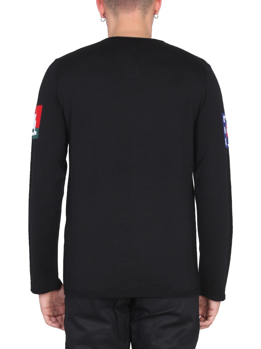 Shop Comme Des Garçons Shirt Wool Jersey. In Black