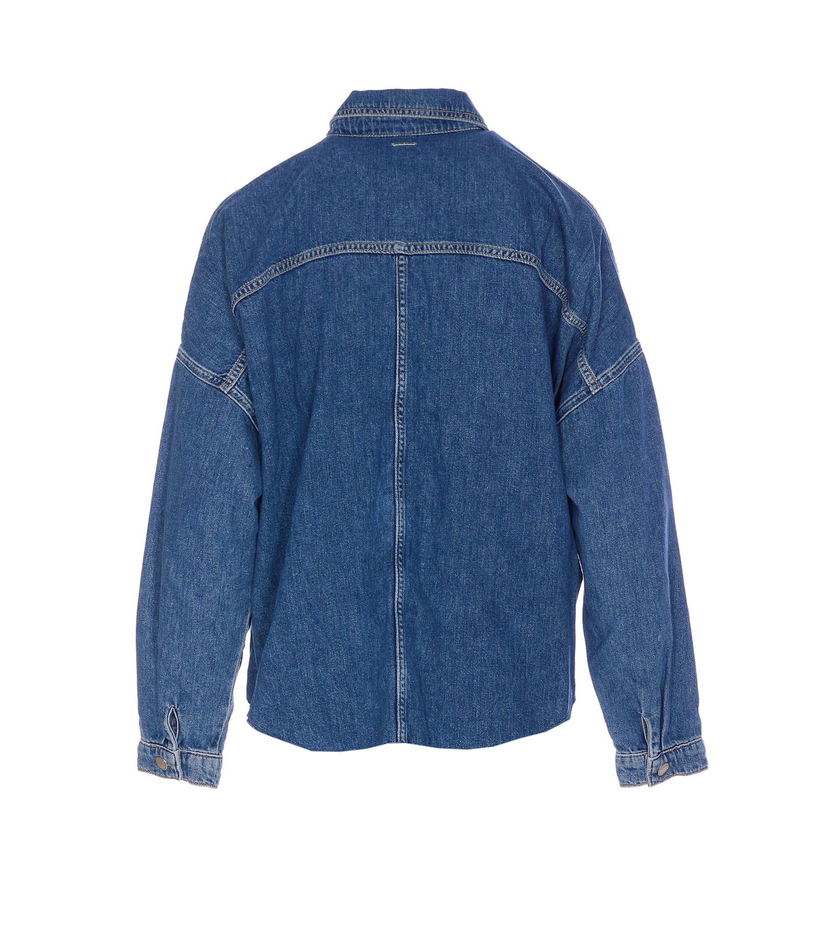 Liu •jo Denim Jacket With Chest And Side Pockets In Blue