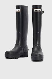 Barbour Snowdon Tall Wellington In Nero