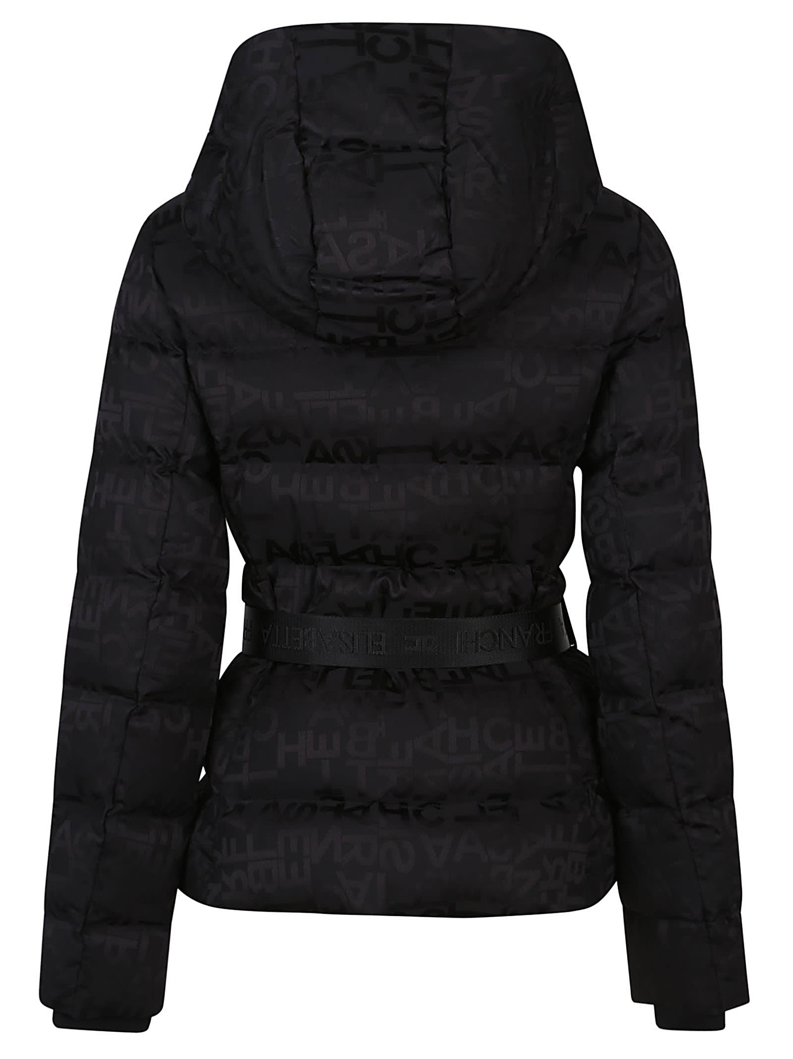 Shop Elisabetta Franchi Down Jacket In Nero