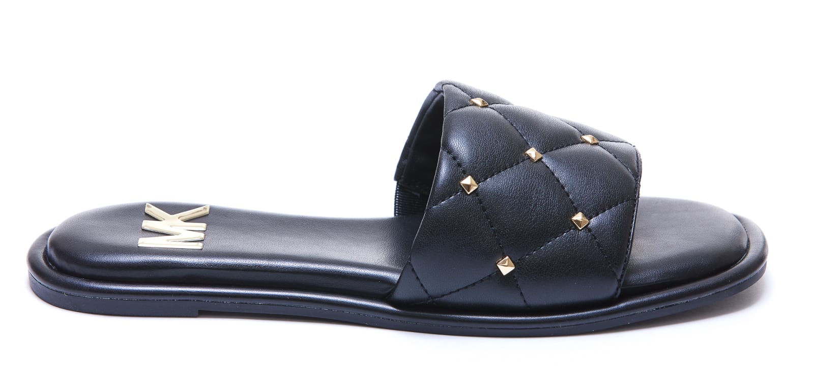 Michael Michael Kors Hayworth Slide Sandals In Black
