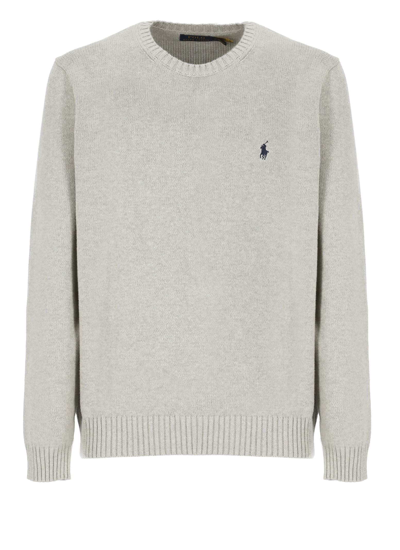 Ralph Lauren Pony Sweater In Grey