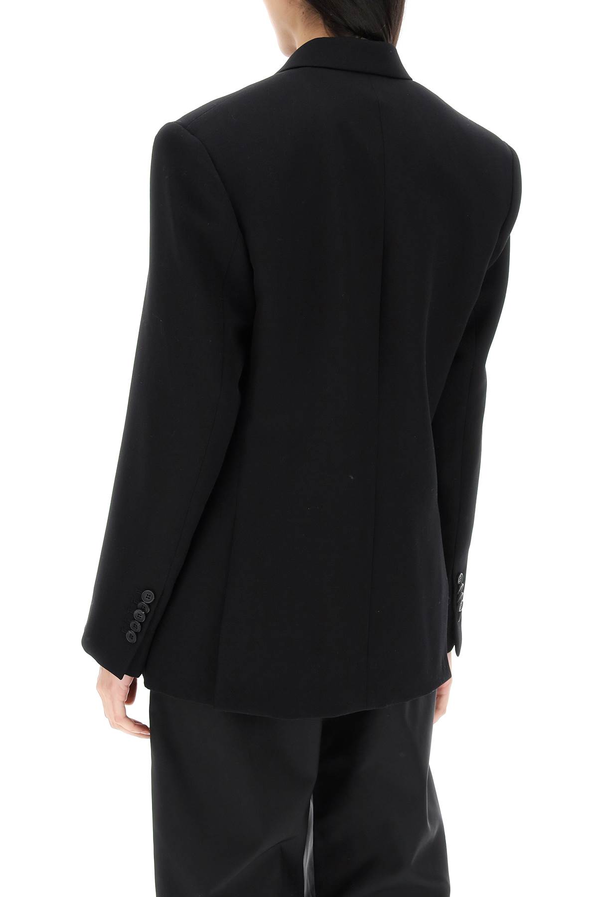 Shop Wardrobe.nyc Double-breasted Blazer In Black (black)
