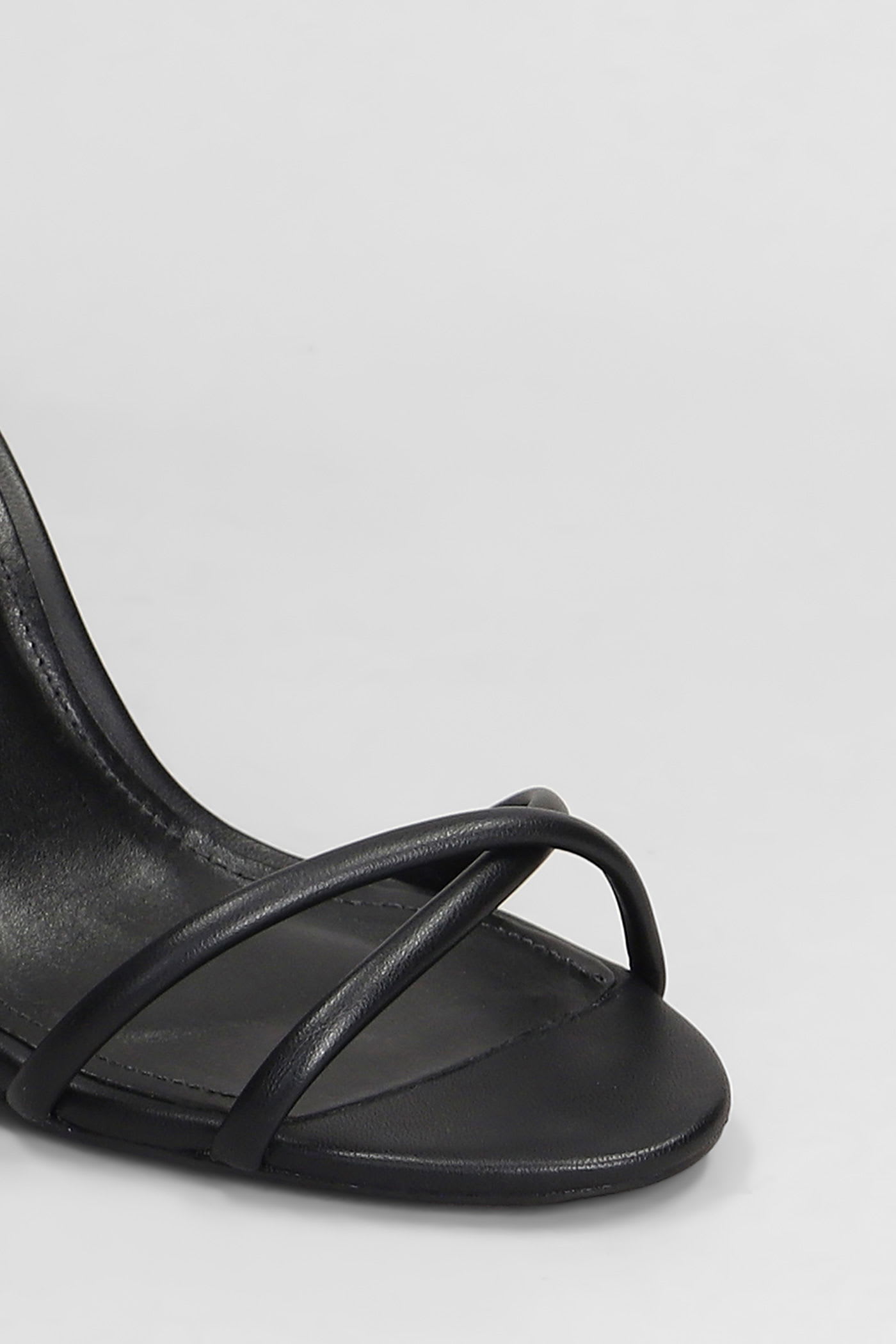 Shop Schutz Sandals In Black Leather