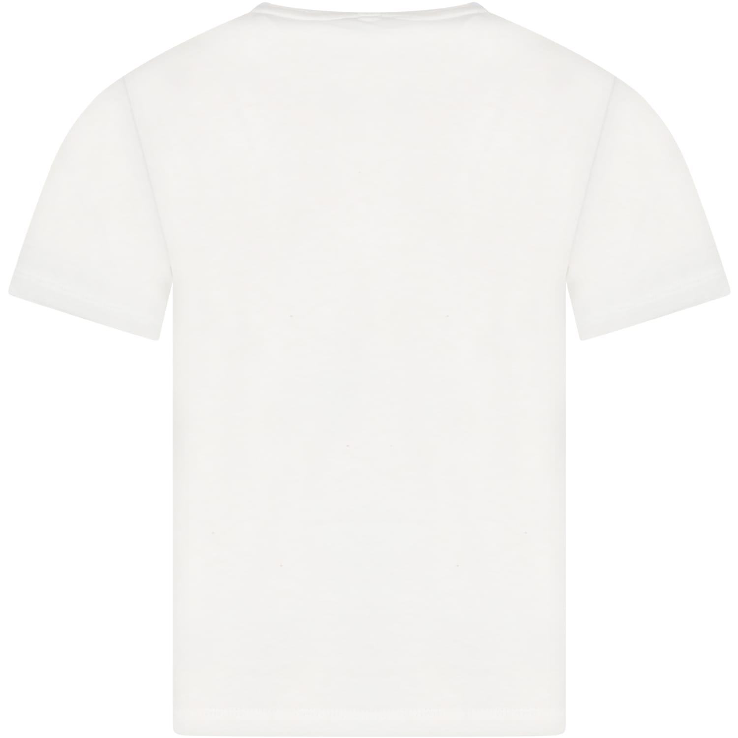 Shop Stella Mccartney White T-shirt For Boy With Print And Logo