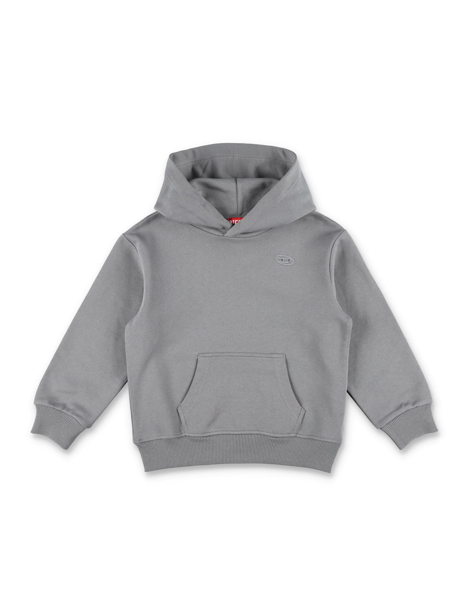 Diesel Hoodie Fleece D Big Back In Brown