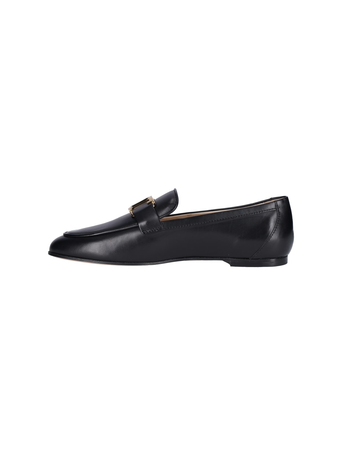 Shop Tod's Logo Slide On Loafers In Black