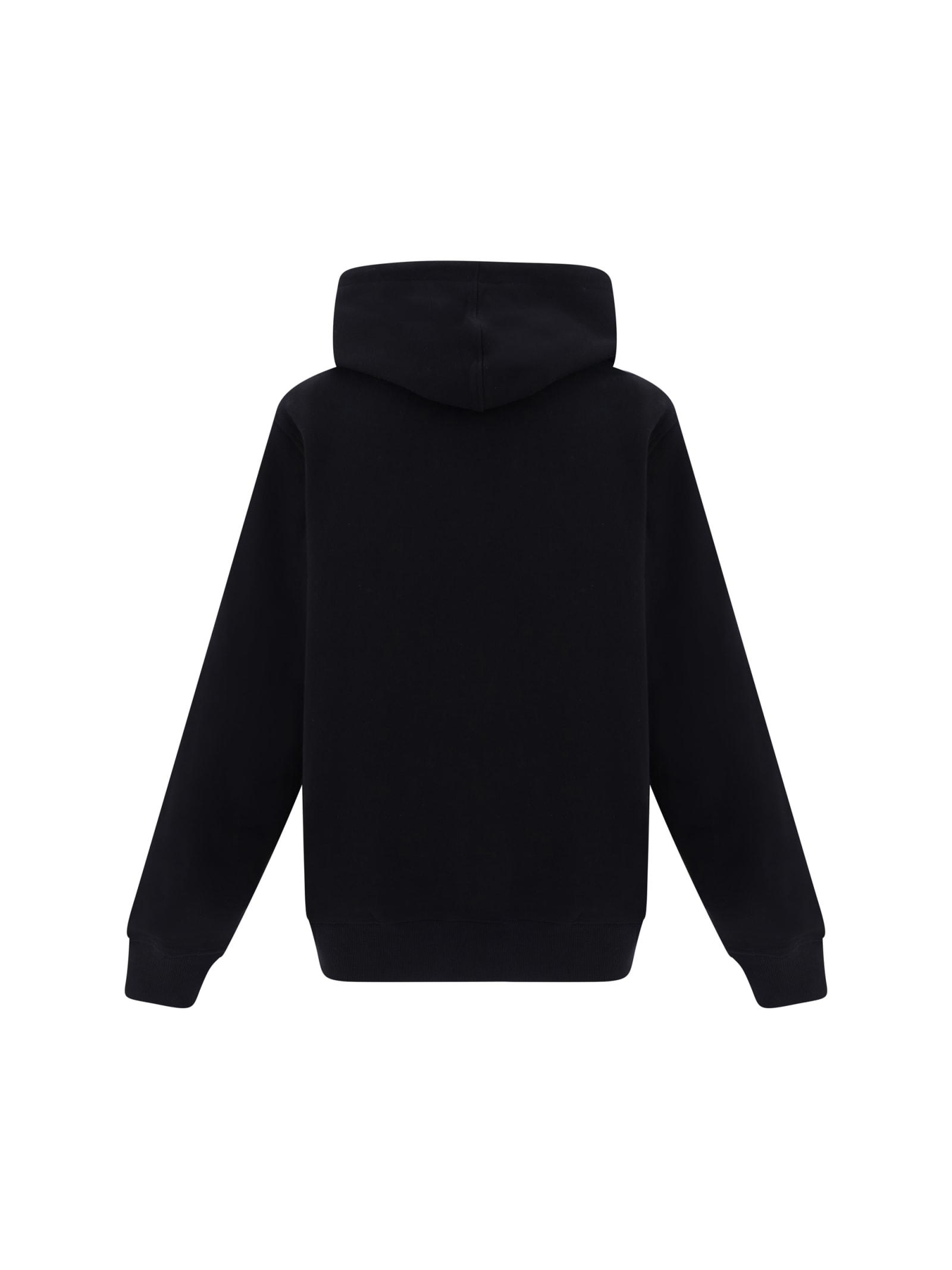 Daily Paper Drawstring Logo Print Hoodie In Black