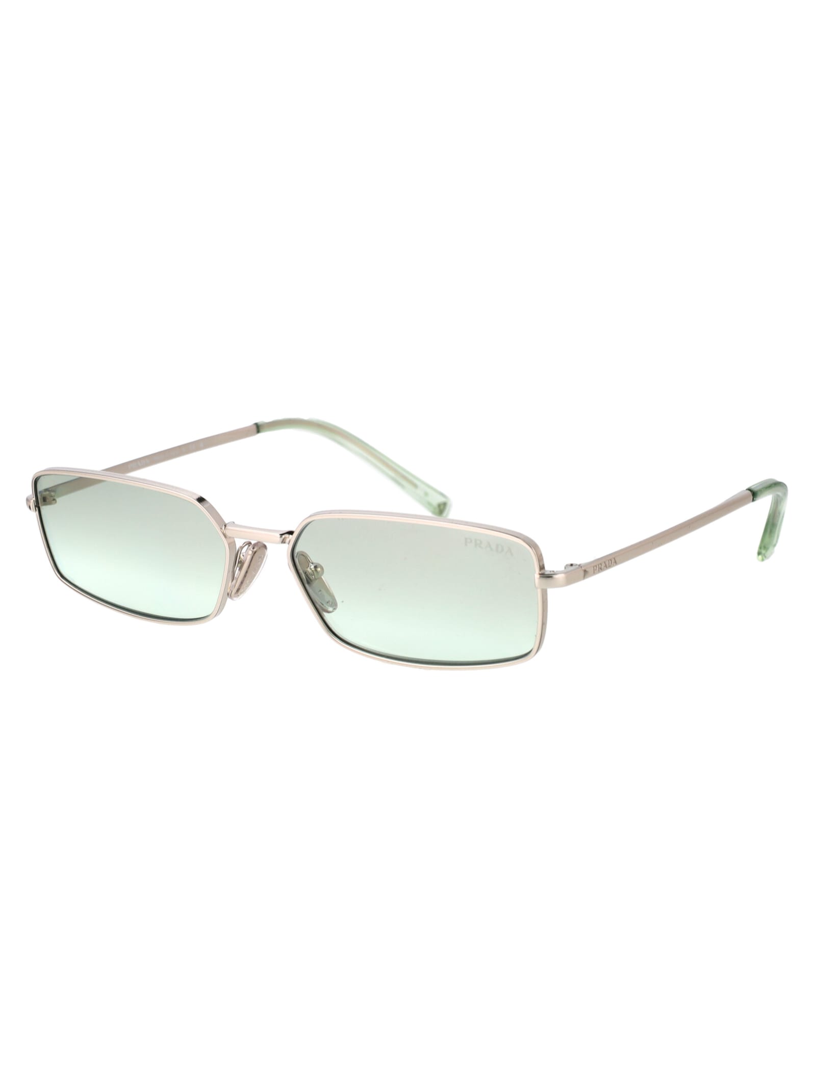 Shop Prada 0pr A60s Sunglasses In 1bc80g Silver