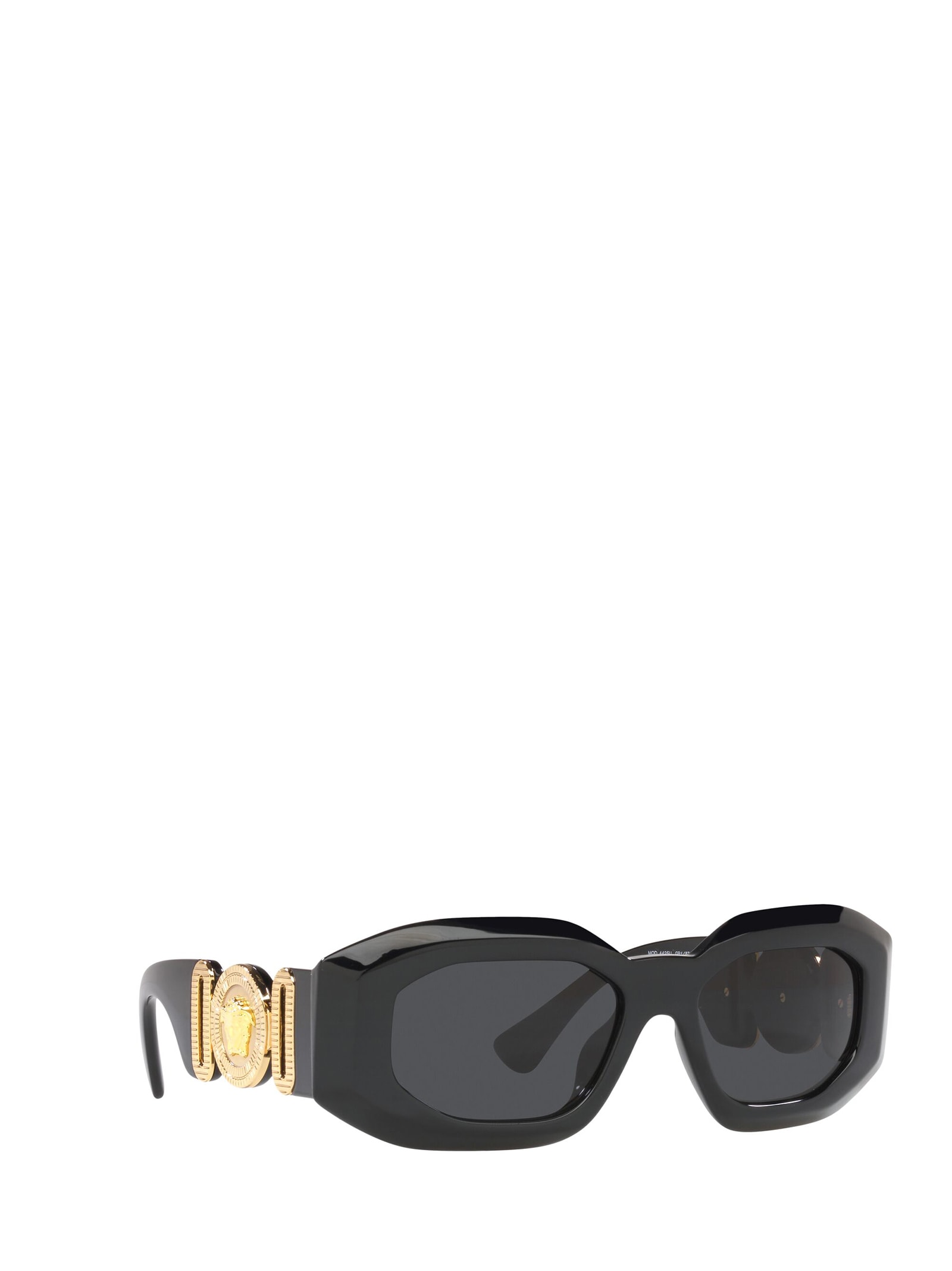 Shop Versace Ve4425u Black Sunglasses