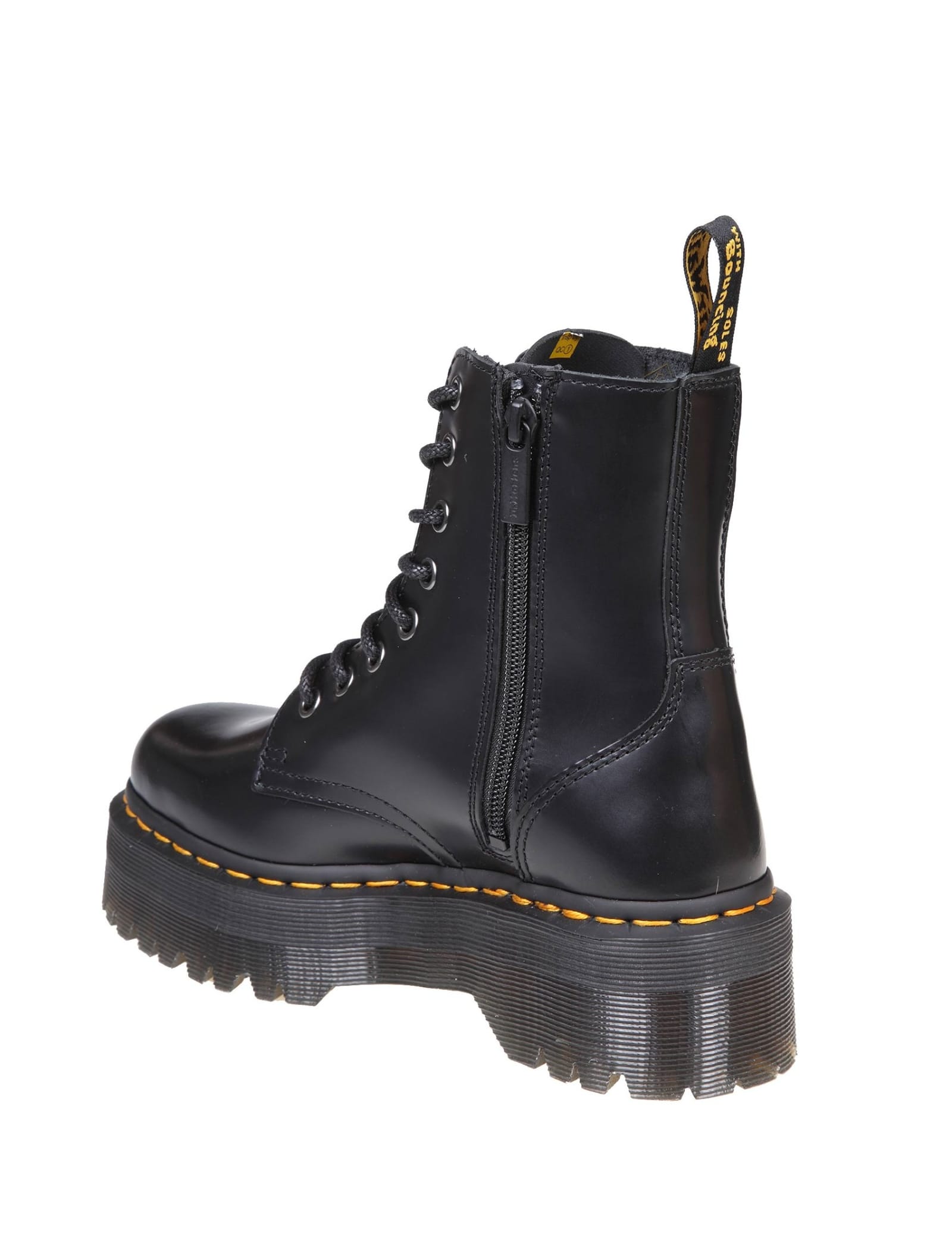 Shop Dr. Martens' Audrick Chelsea Platform Boots In Leather In Black