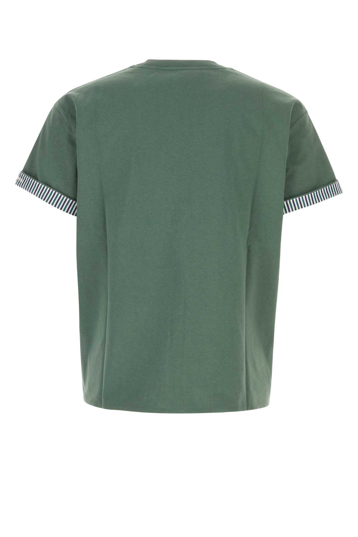 Bottega Veneta Green Cotton T-shirt In Icelightgreen