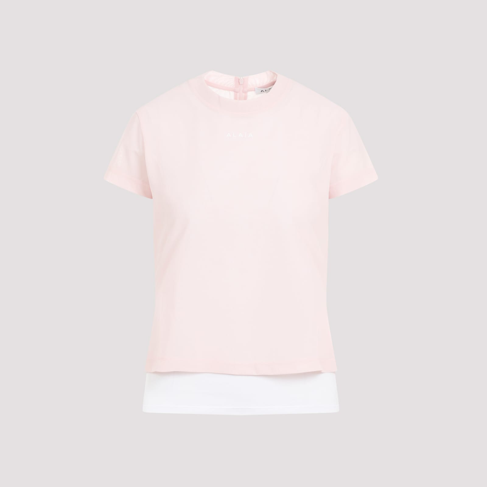 Shop Alaïa Alaia T-shirt In Rose Clair