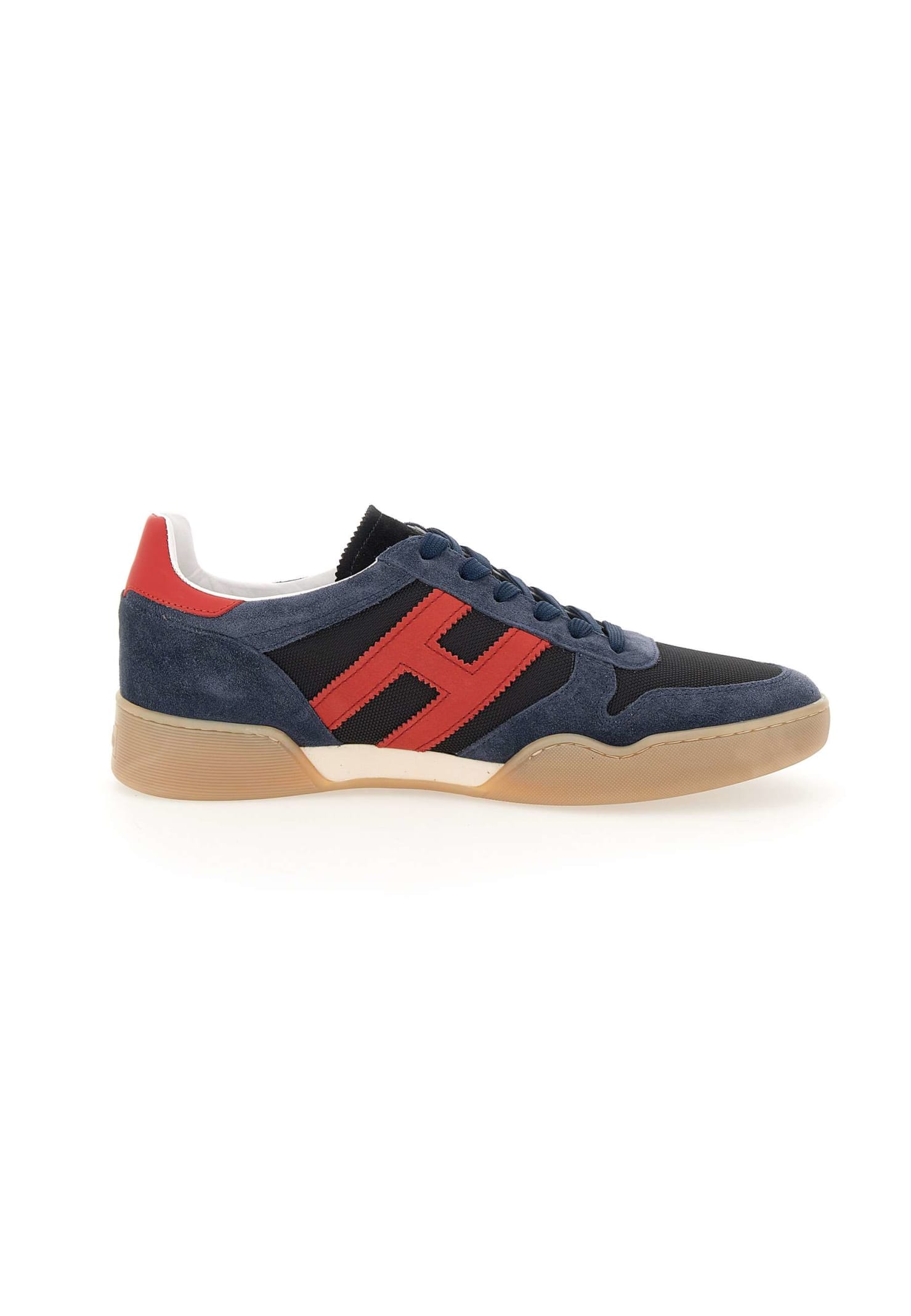 Hogan Sneakers H357 Blu Hxm3570ac40pdk618u In Blue/red