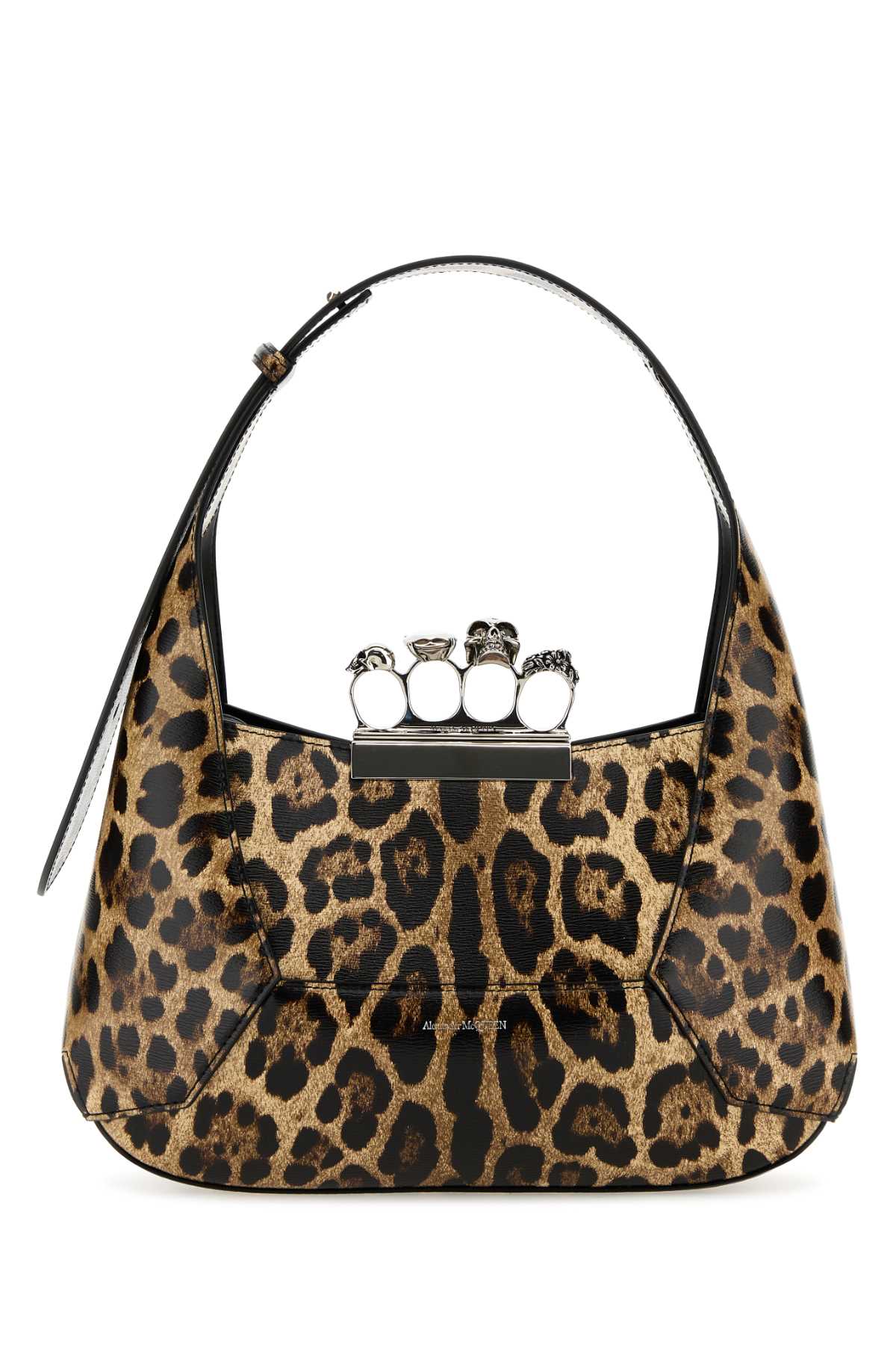 Printed Leather The Jewelled Hobo Shoulder Bag