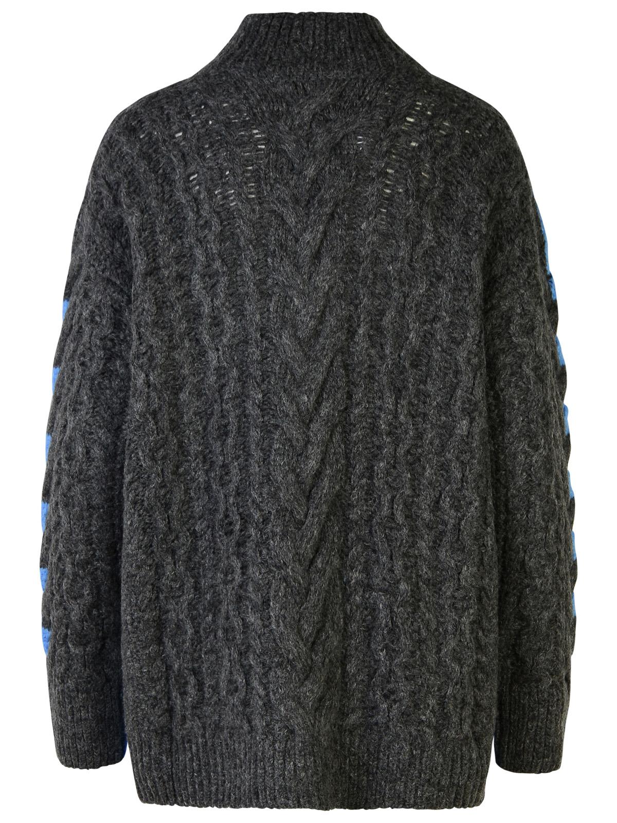 Shop Stella Mccartney Two-tone Alpaca Blend Turtleneck Sweater In Multicolor