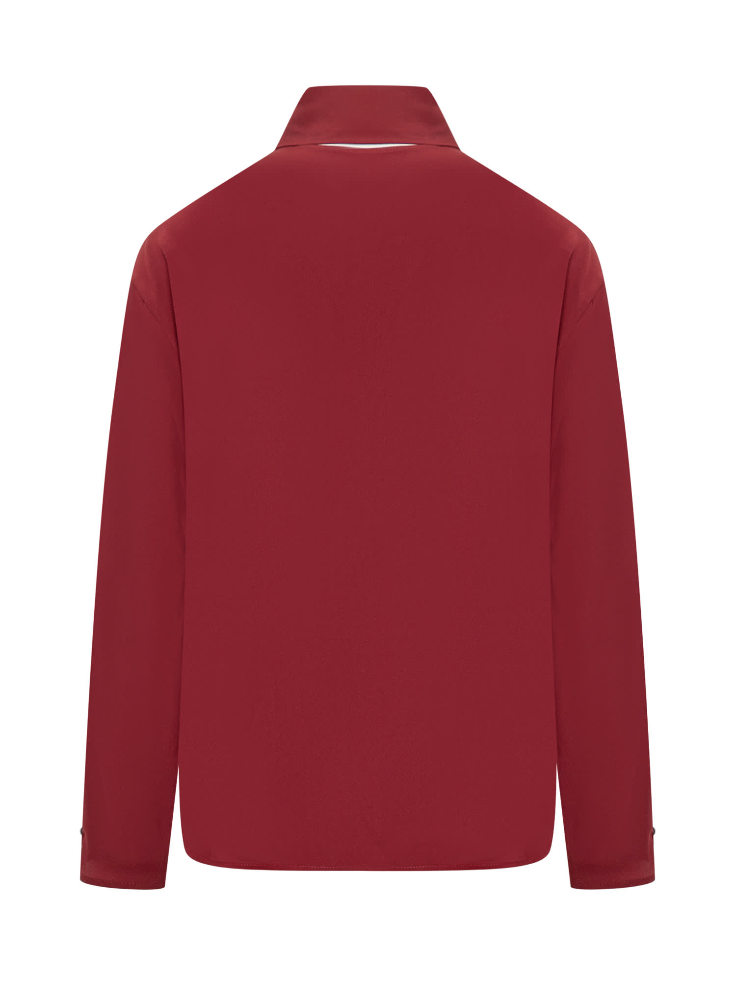 Shop Victoria Beckham Shirt In Oxblood