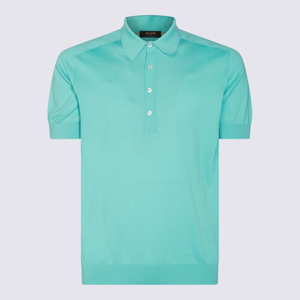 Blue Cotton Polo Shirt