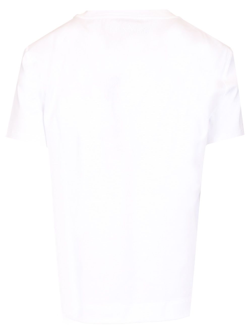 Max Mara Crew Neck Short Sleeves Casual Style Top In White