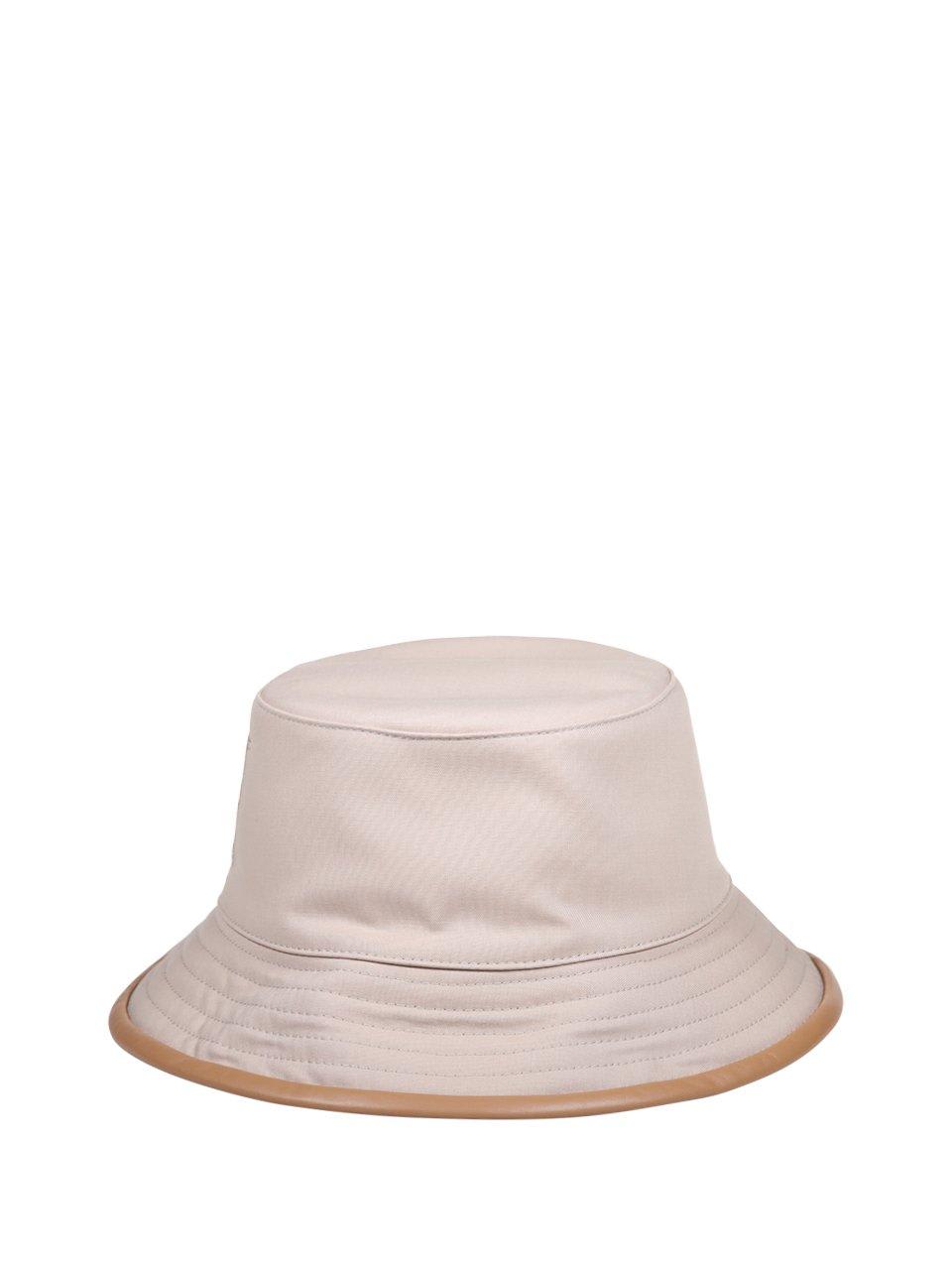 Shop Max Mara Logo Detailed Bucket Hat In Fawn