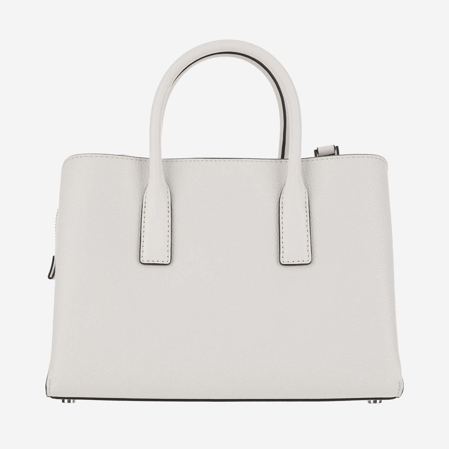 Shop Michael Kors Leather Handbag In White