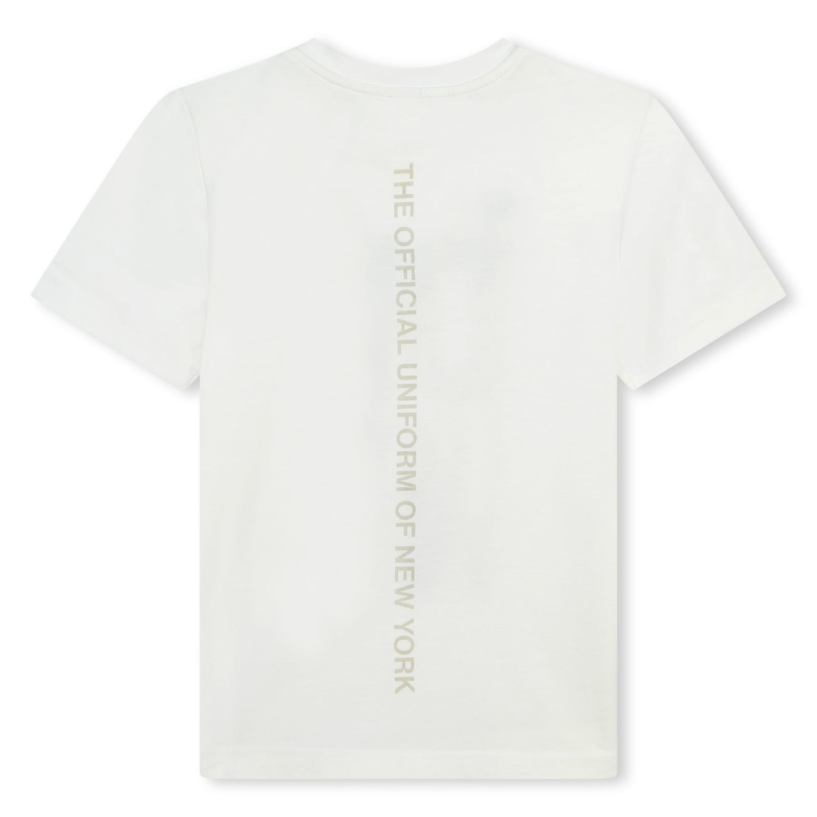 Shop Dkny T-shirt With Print In Bianco